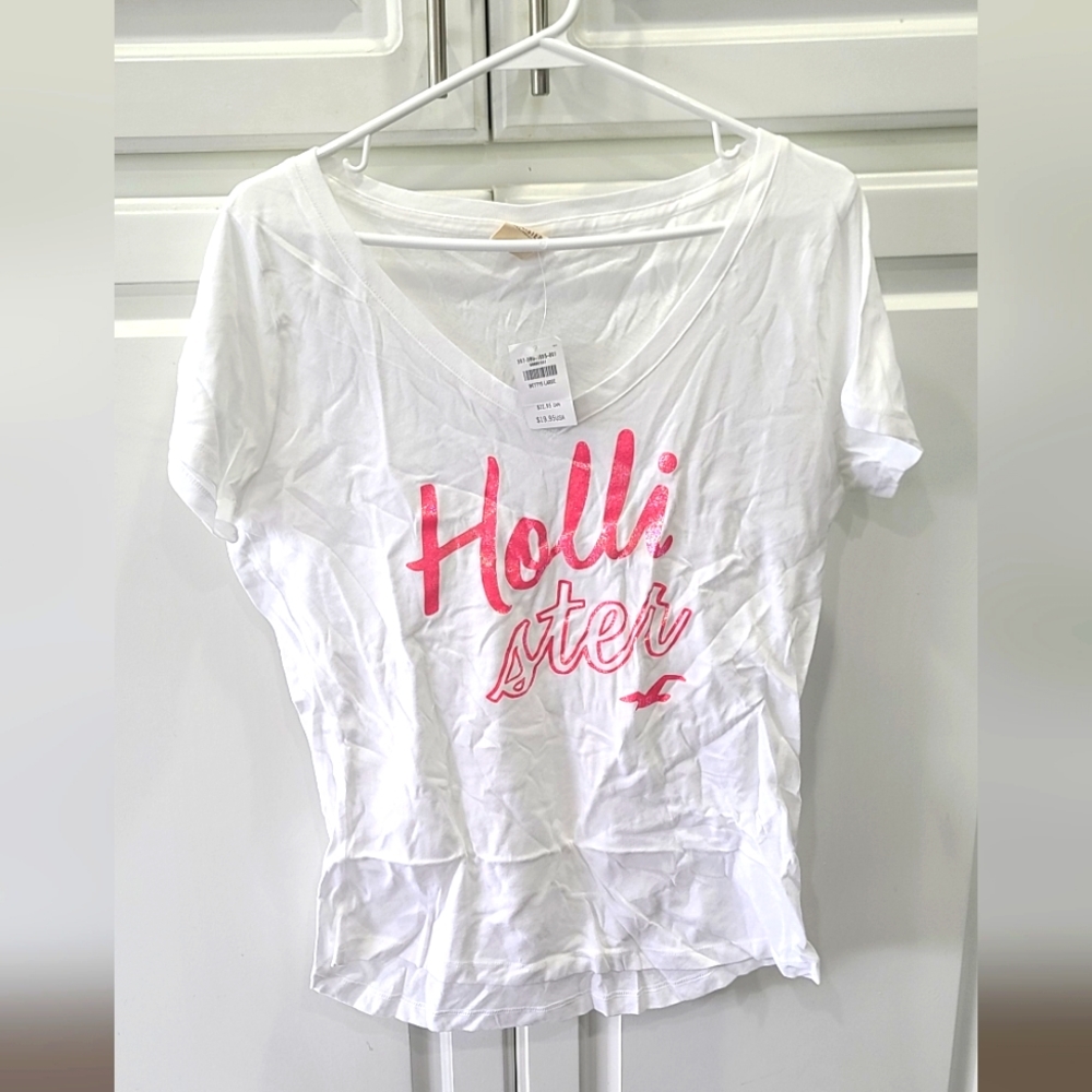 Women's Hollister Sparkle Glitter Tshirt, L, NWT